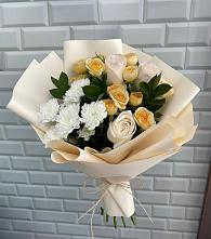 Букет цветов из:  Розы и Хризантемы #REPLACE_PRED# Караваево