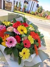 Букет цветов из:  Герберы #REPLACE_PRED# Караваево